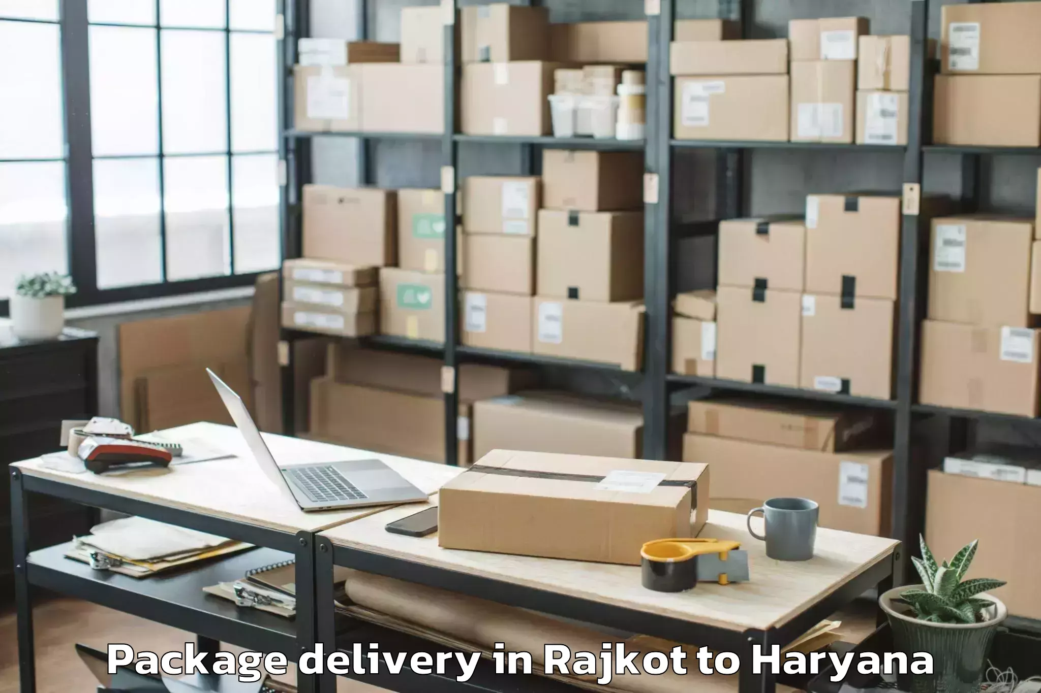 Affordable Rajkot to Mvn University Palwal Package Delivery